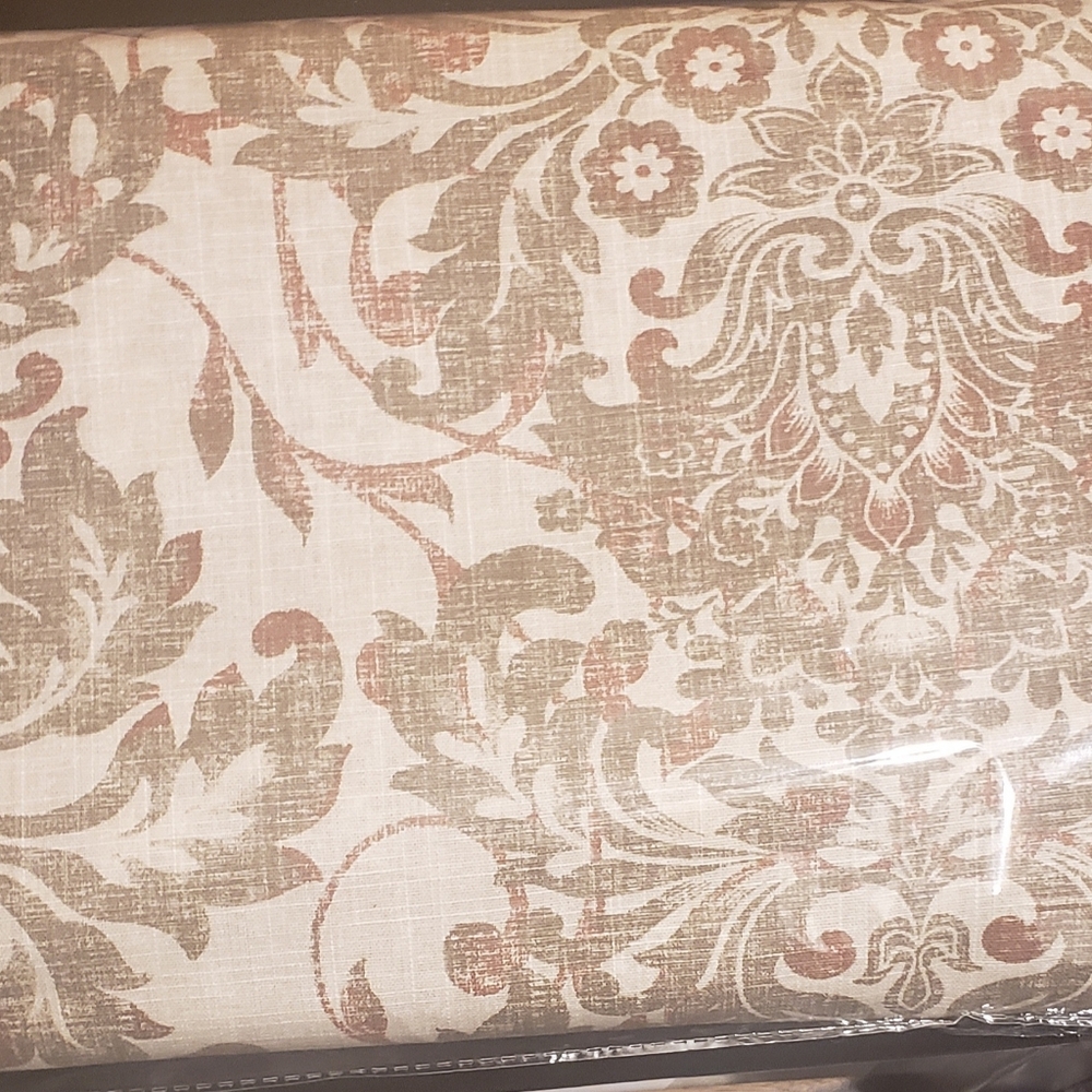 Cotton 100% Rod Pocket /Back Tab Panel Pair BOMBEY MURAN 2×50"×96" Floral New